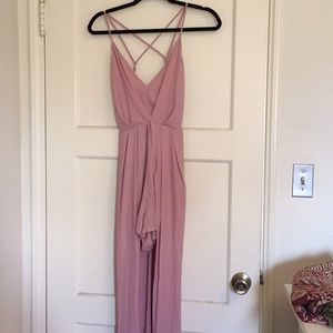 Mauve romper/ maxi dress